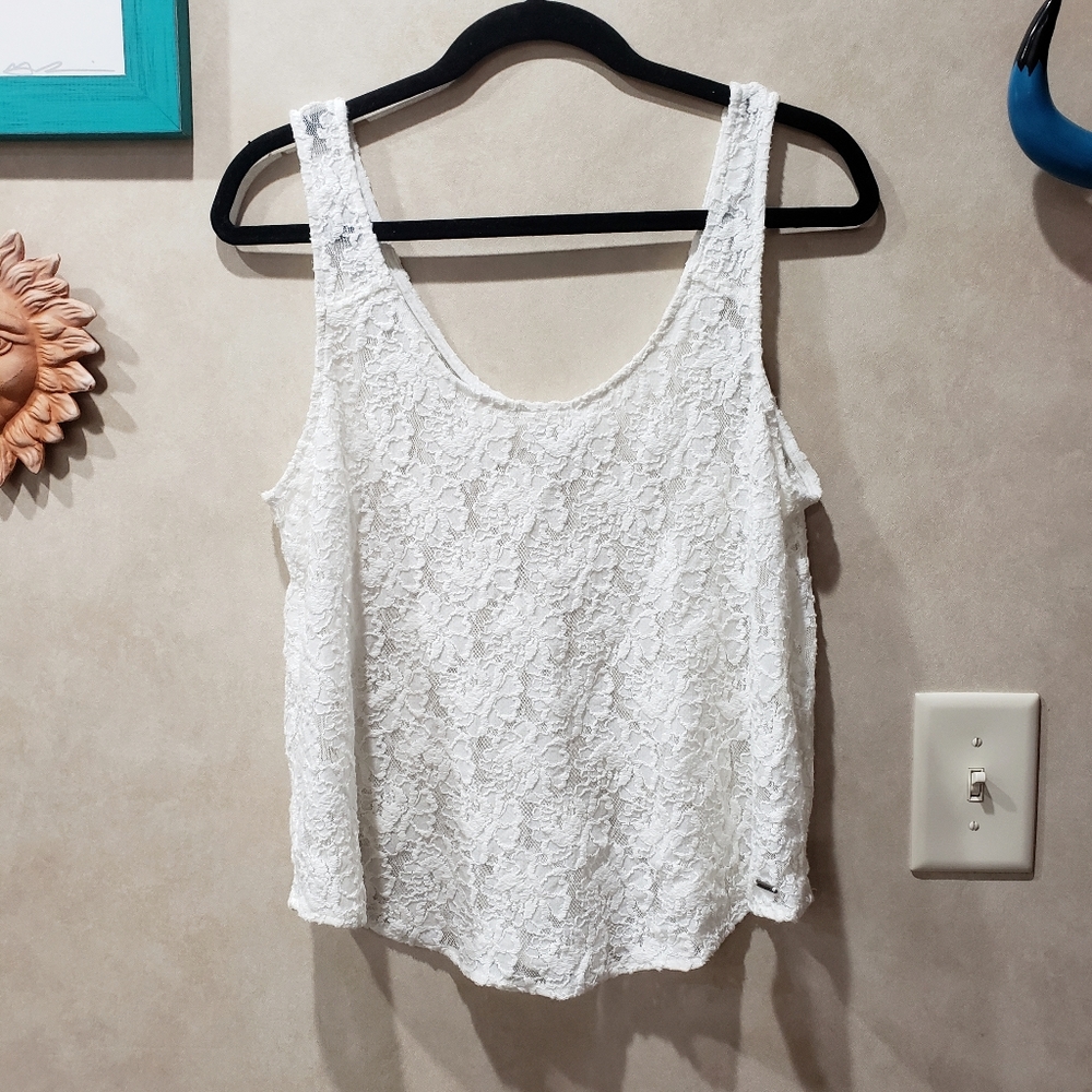 Abercrombie & Fitch Stretch Lace Tank Top Size M